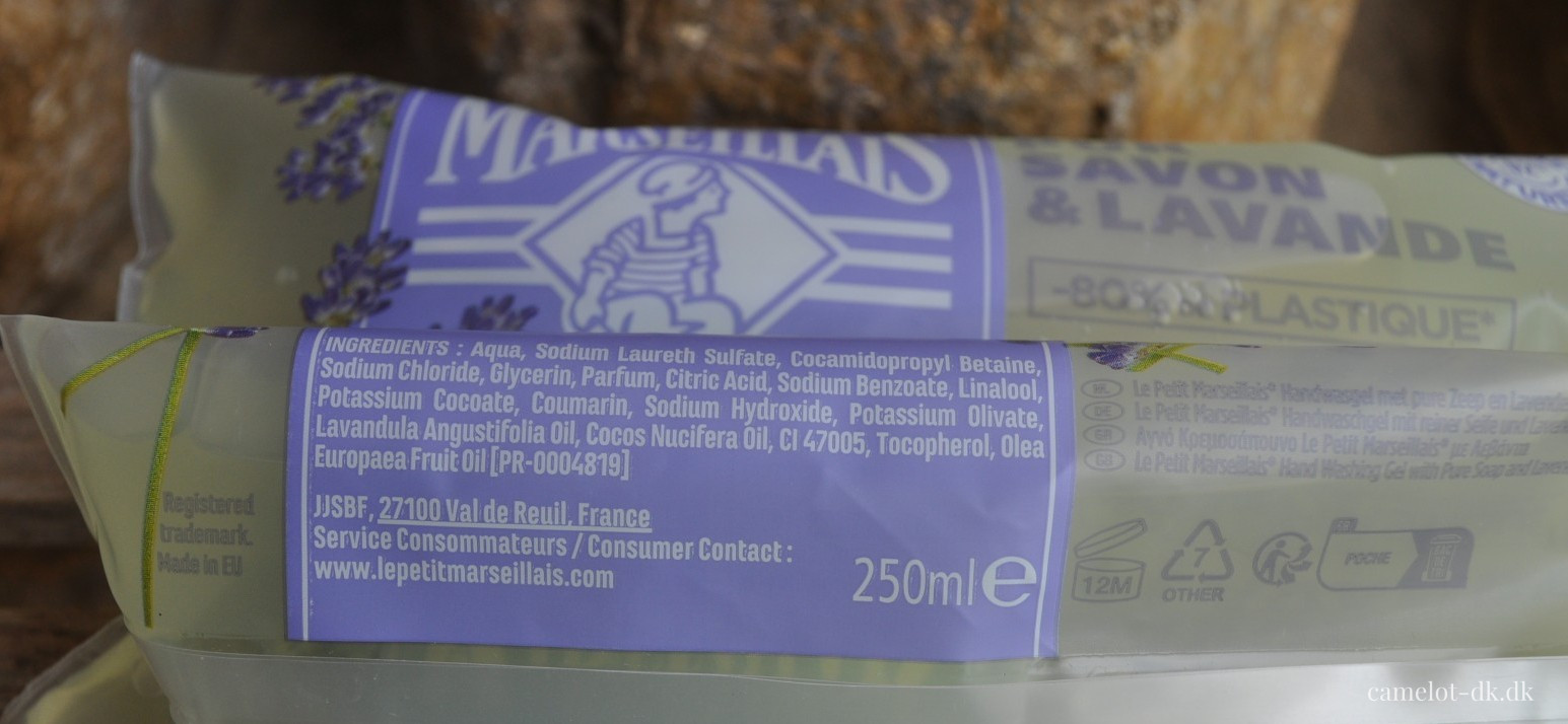 Fransk flydende sæbe i pose med lavendel duft