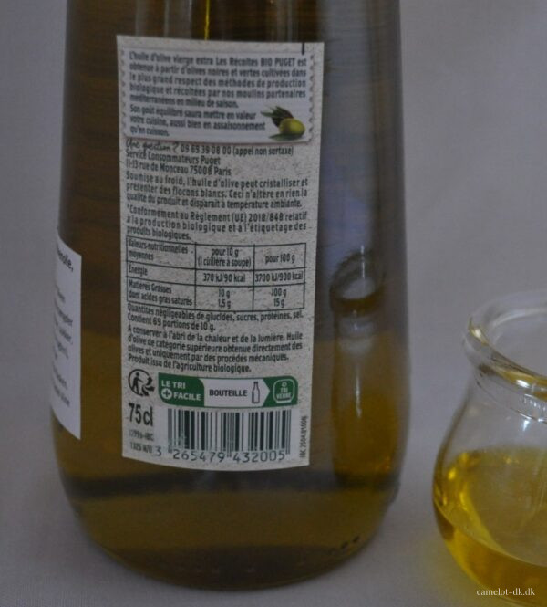 Økologisk olivenolie fra franske Puget.