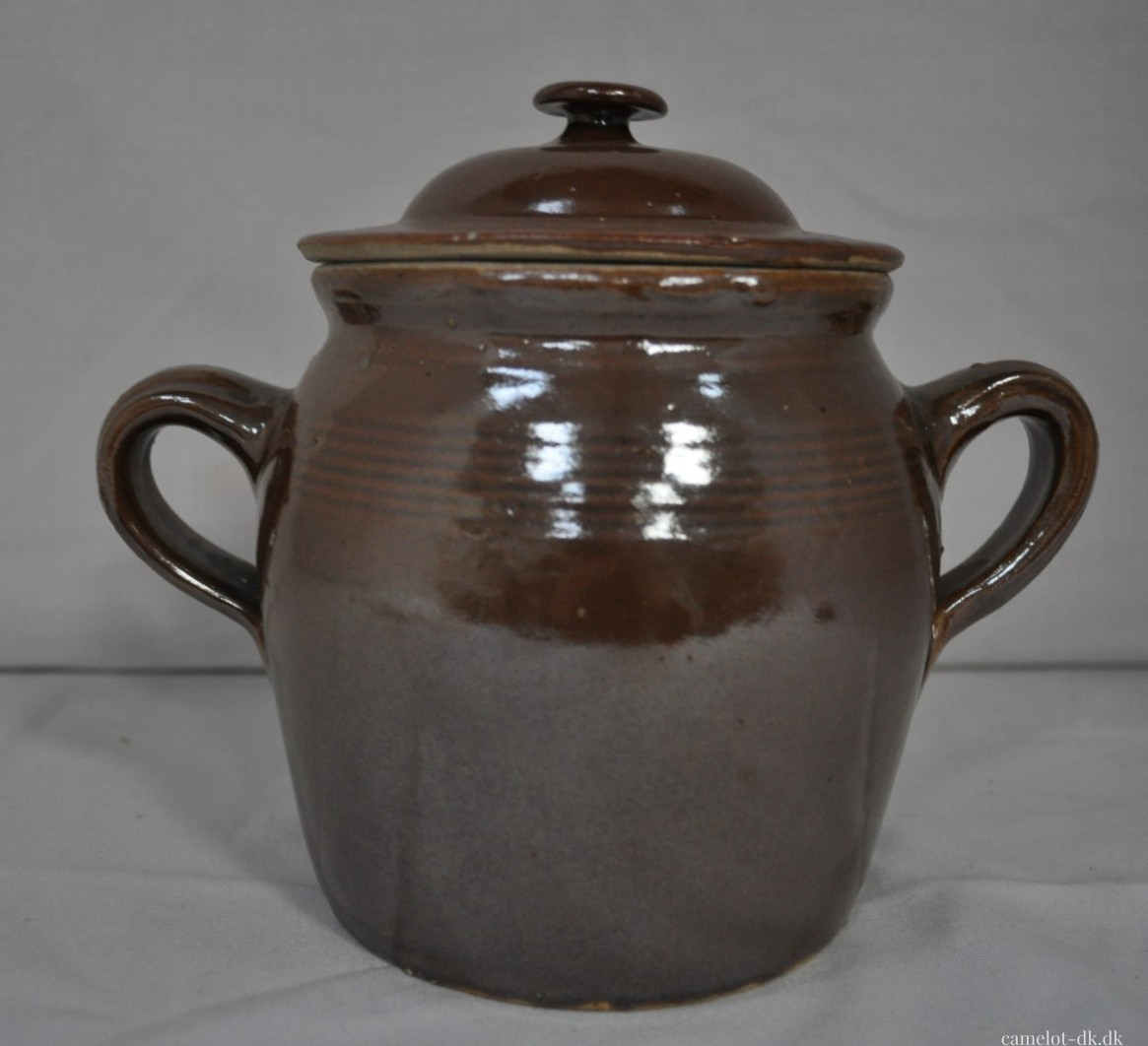 Fransk syltekrukke med låg