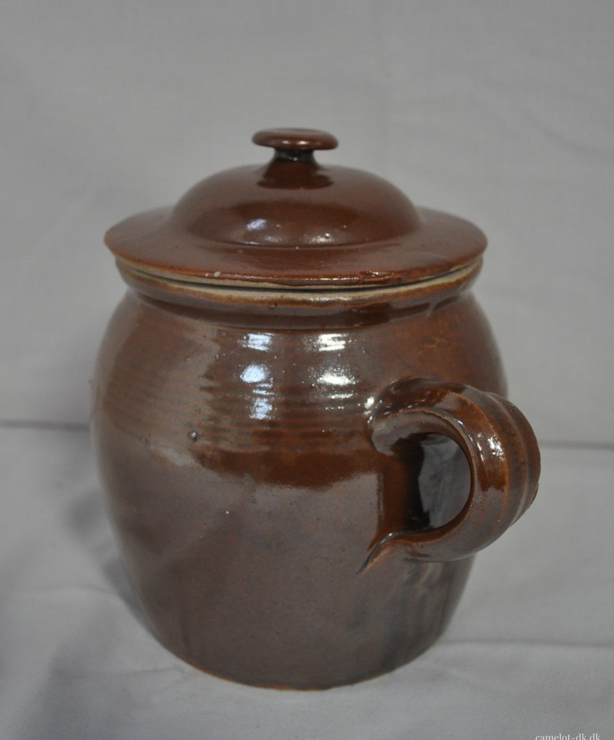 Fransk syltekrukke med låg