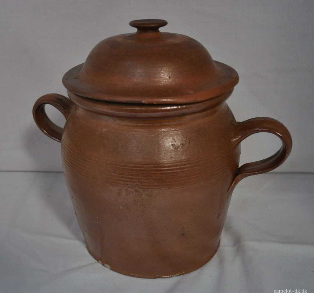 Fransk syltekrukke med låg