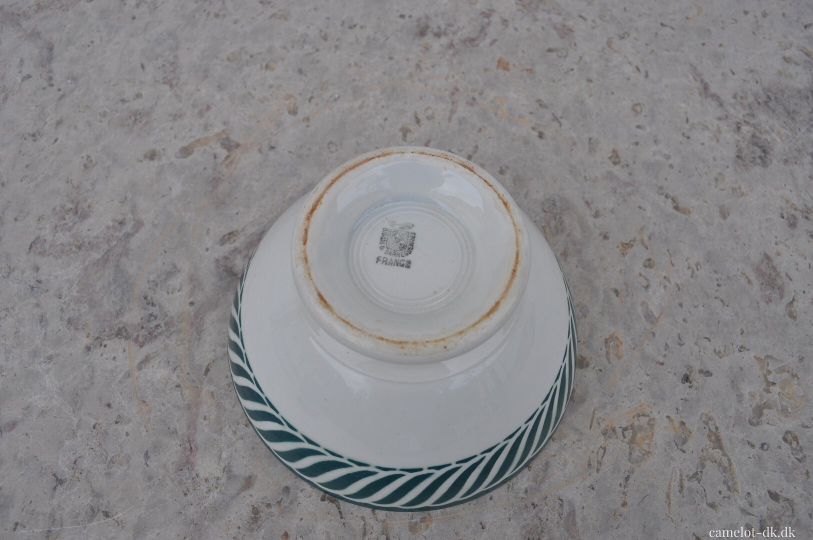 Fransk kaffeskål i fajance